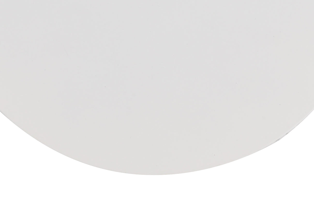 MER1807 Merope 200mm Non-Electric Round Plate in a Sand White Finish