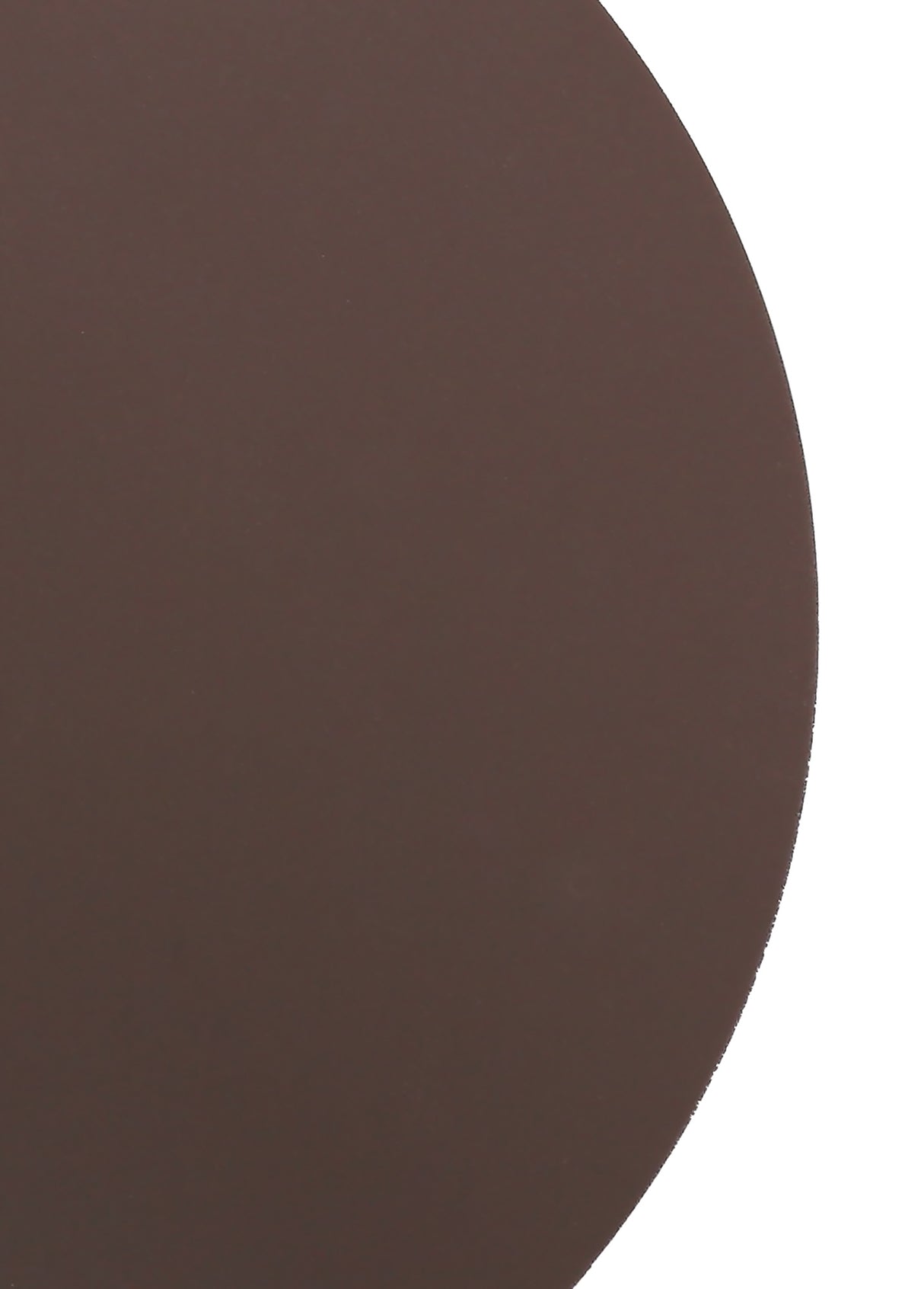 MER3517 Merope 150mm Non-Electric Round Plate in a Coffee Finish