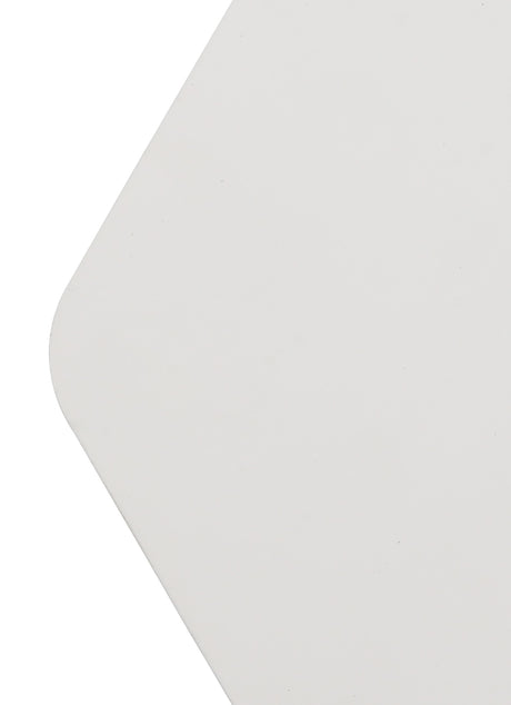 MER5807 Merope 200mm Non-Electric Hexagonal Plate in a Sand White Finish