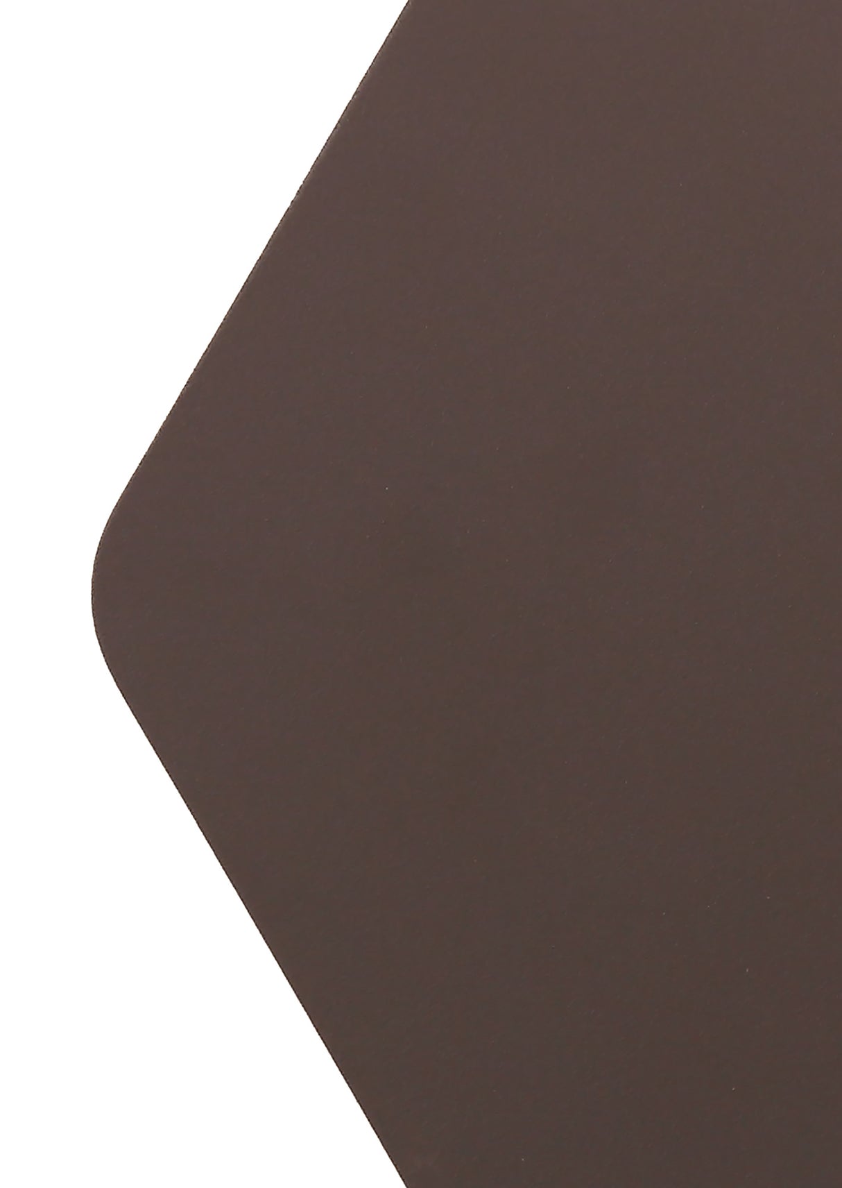 MER7517 Merope 150mm Non-Electric Hexagonal Plate in a Coffee Finish