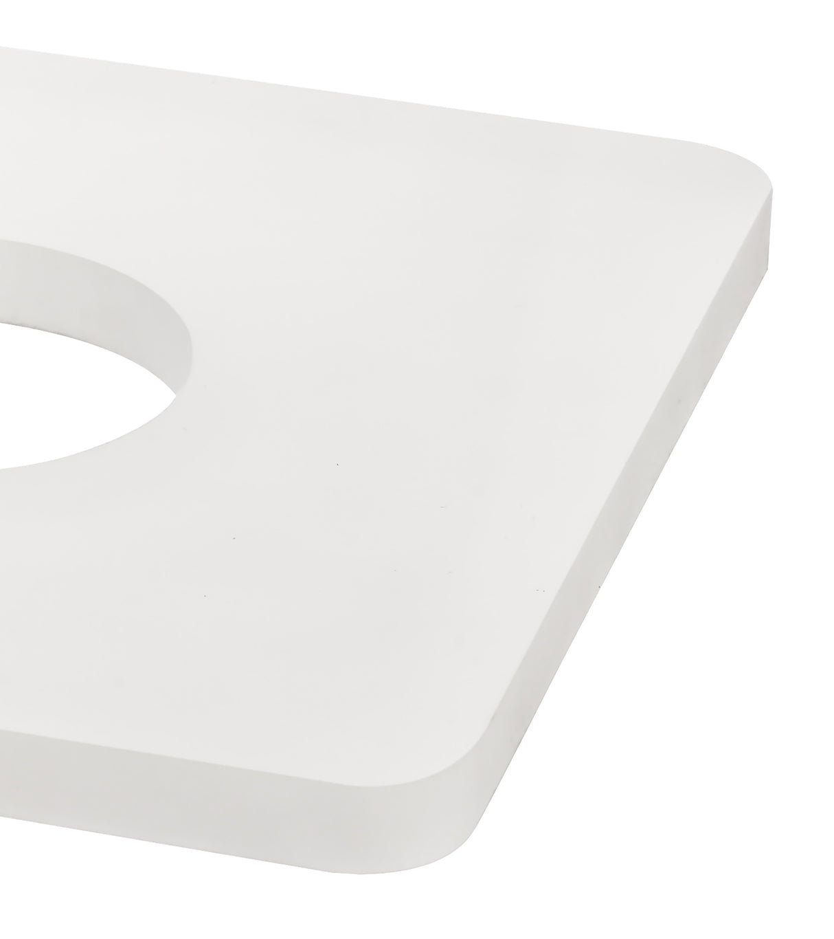 MER7807 Merope 190mm Non-Electric Square Acrylic in a Frosted Finish