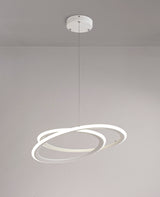 MIN9677 Messina Pendant 40W LED 3 Step Dimming in a Matt White Finish