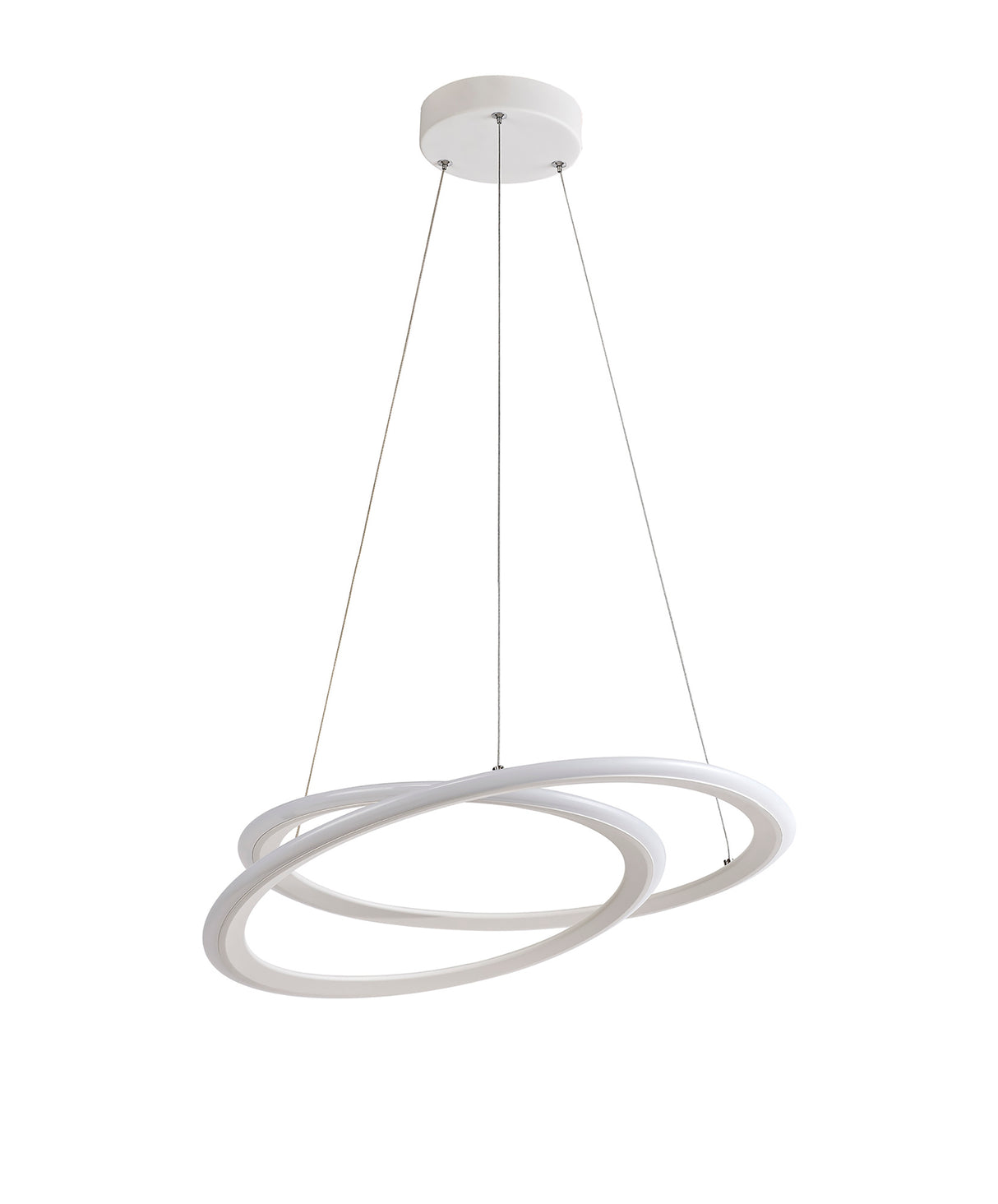 MIN9677 Messina Pendant 40W LED 3 Step Dimming in a Matt White Finish