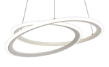 MIN9677 Messina Pendant 40W LED 3 Step Dimming in a Matt White Finish