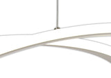 MIN9677 Messina Pendant 40W LED 3 Step Dimming in a Matt White Finish