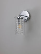 MIS9909 Misam 1 Light Wall Light Switched Polished Chrome