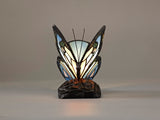 MIZ0037 Mizor 12.5cm 1 Light Table Lamp in a Blue/Pink/Black/Clear Finish and Clear Crystal