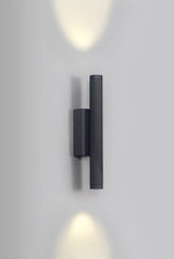 NOS5067 Nosaxa Wall Lamp 6W LED in a Dark Grey/Opal White Finish