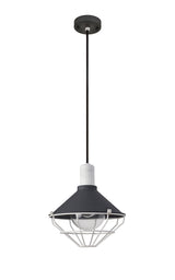 OGM4487 Ogma Pendant 1 Light IP65 Outdoor in a Anthracite/Matt White/Clear Finish