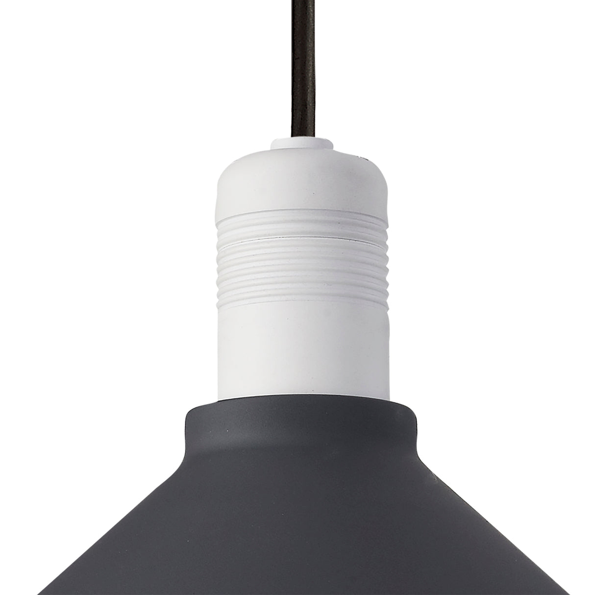 OGM4487 Ogma Pendant 1 Light IP65 Outdoor in a Anthracite/Matt White/Clear Finish