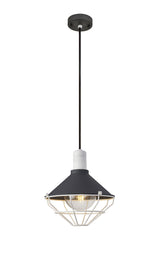 OGM4487 Ogma Pendant 1 Light IP65 Outdoor in a Anthracite/Matt White/Clear Finish