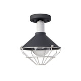 OGM5487 Ogma Semi Ceiling 1 Light IP65 Outdoor in a Anthracite/Matt White/Clear Finish