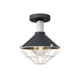 OGM5487 Ogma Semi Ceiling 1 Light IP65 Outdoor in a Anthracite/Matt White/Clear Finish