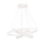 OKA0777 Okab Dimmable Pendant 100W LED in a Matt White/Opal White Finish