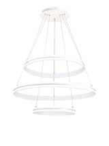 OKA0777 Okab Dimmable Pendant 100W LED in a Matt White/Opal White Finish