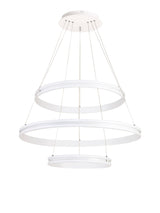 OKA0777 Okab Dimmable Pendant 100W LED in a Matt White/Opal White Finish