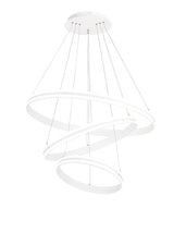 OKA0777 Okab Dimmable Pendant 100W LED in a Matt White/Opal White Finish