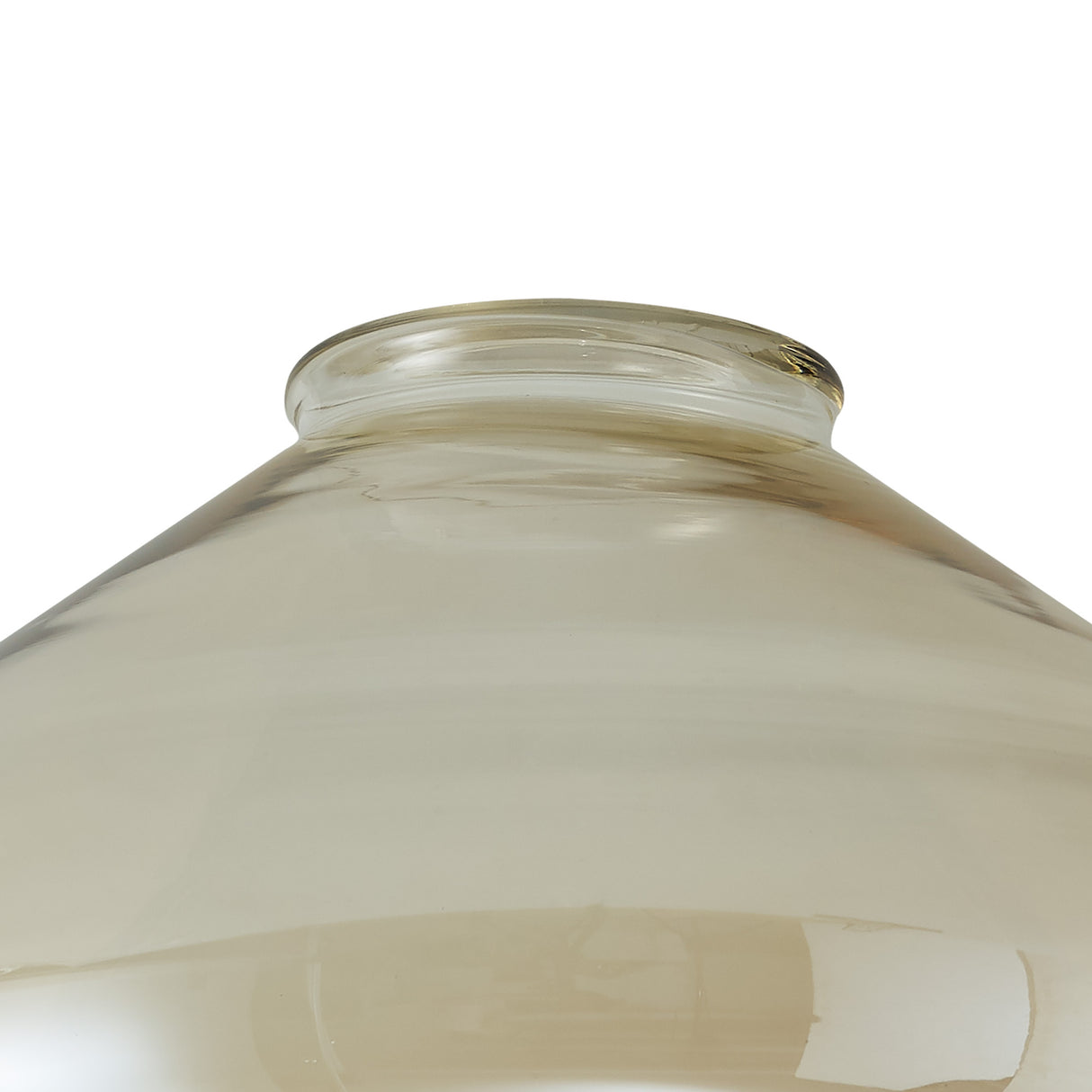 OLE4318 Olean Wide Pendant 1 Light in a Ancient Brass/Clear Finish