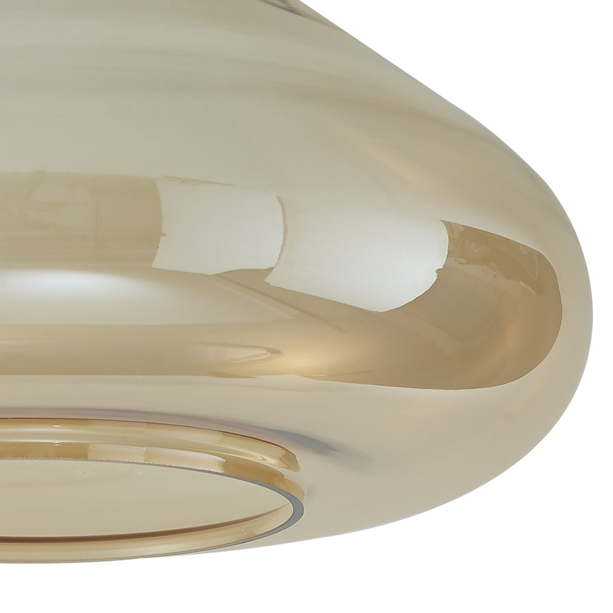 OLE4318 Olean Wide Pendant 1 Light in a Ancient Brass/Clear Finish