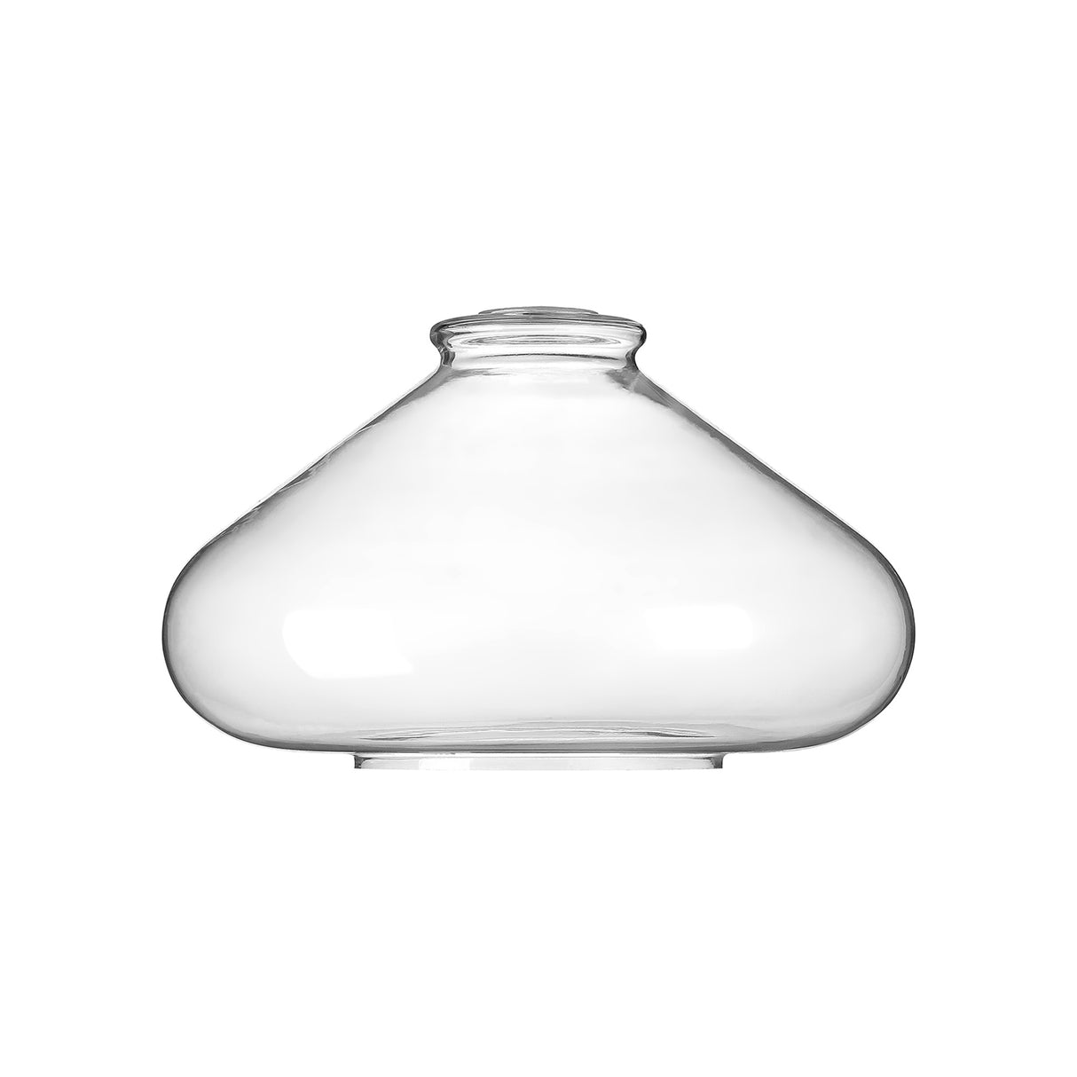 OLE4318 Olean Wide Pendant 1 Light in a Ancient Brass/Clear Finish