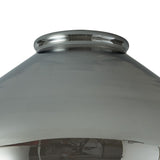 OLE4318 Olean Wide Pendant 1 Light in a Ancient Brass/Clear Finish