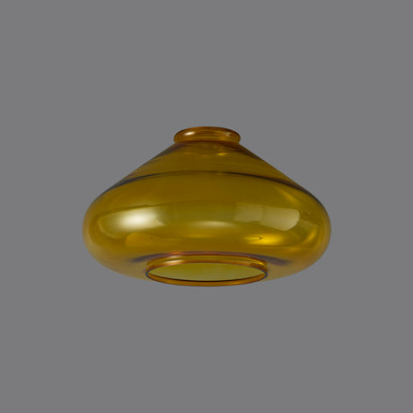 OLE4318 Olean Wide Pendant 1 Light in a Ancient Brass/Clear Finish