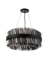 ORI0059BL/SM Orion 18 Light Ceiling Pendant Satin Black_Smoked