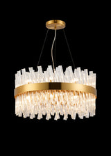 ORI0059BR_CL Orion 18 Light Ceiling Pendant Brass_Clear