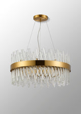 ORI0059BR_CL Orion 18 Light Ceiling Pendant Brass_Clear