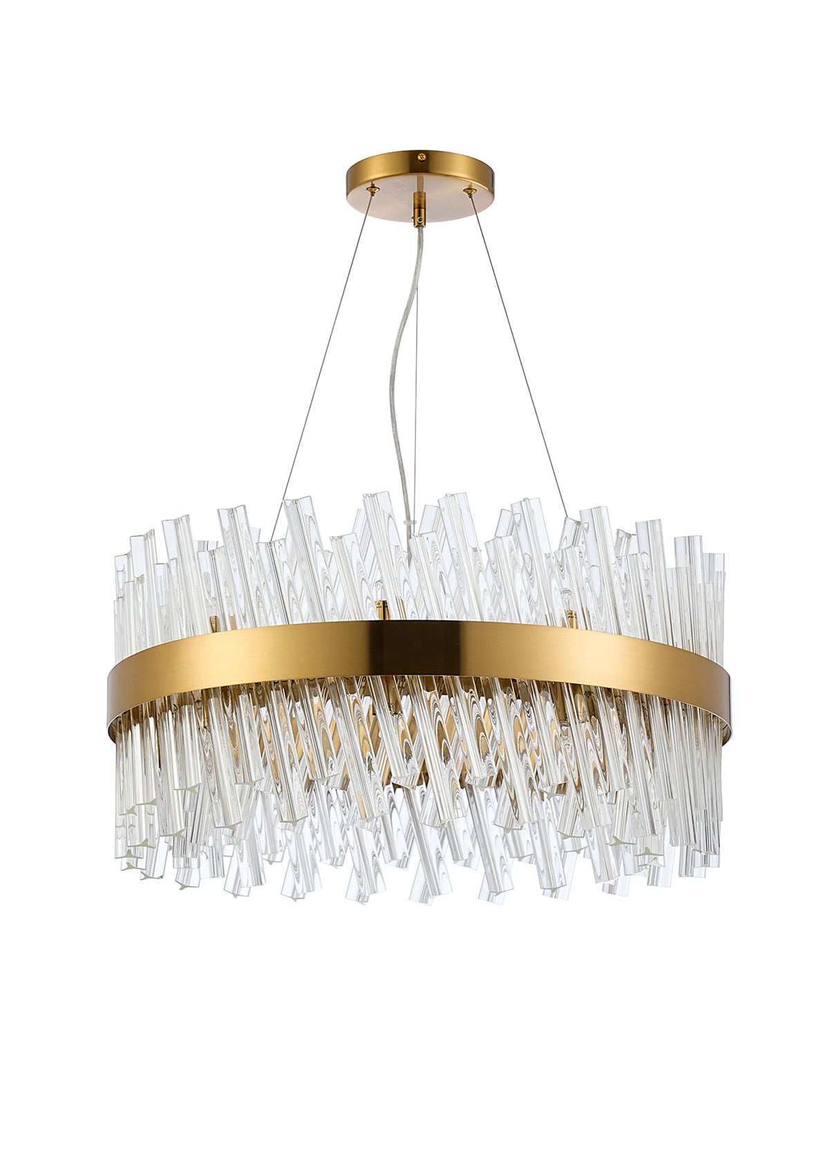 ORI0059BR_CL Orion 18 Light Ceiling Pendant Brass_Clear