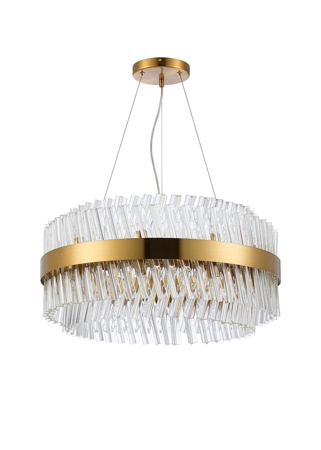 ORI0059BR_CL Orion 18 Light Ceiling Pendant Brass_Clear