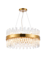 ORI0059BR_CL Orion 18 Light Ceiling Pendant Brass_Clear