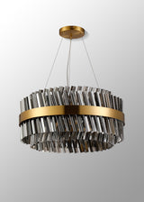 ORI0059BR_SM Orion 18 Light Ceiling Pendant Brass_Smoked