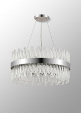 ORI0059PN_CL Orion 18 Light Ceiling Pendant Polished Nickel_Clear