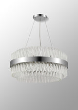 ORI0059PN_CL Orion 18 Light Ceiling Pendant Polished Nickel_Clear