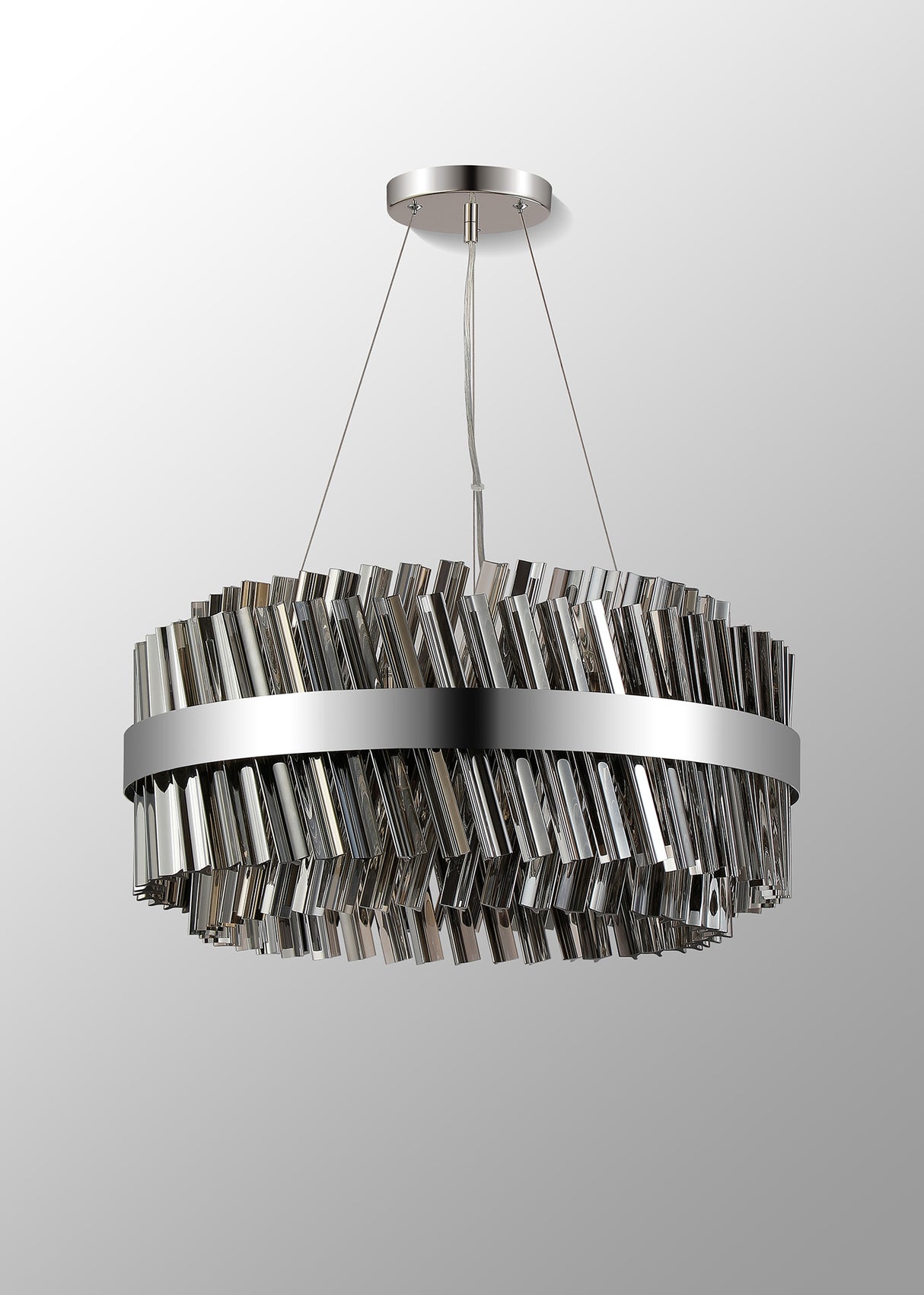 ORI0059PN_SM Orion 18 Light Ceiling Pendant Polished Nickel_Smoked