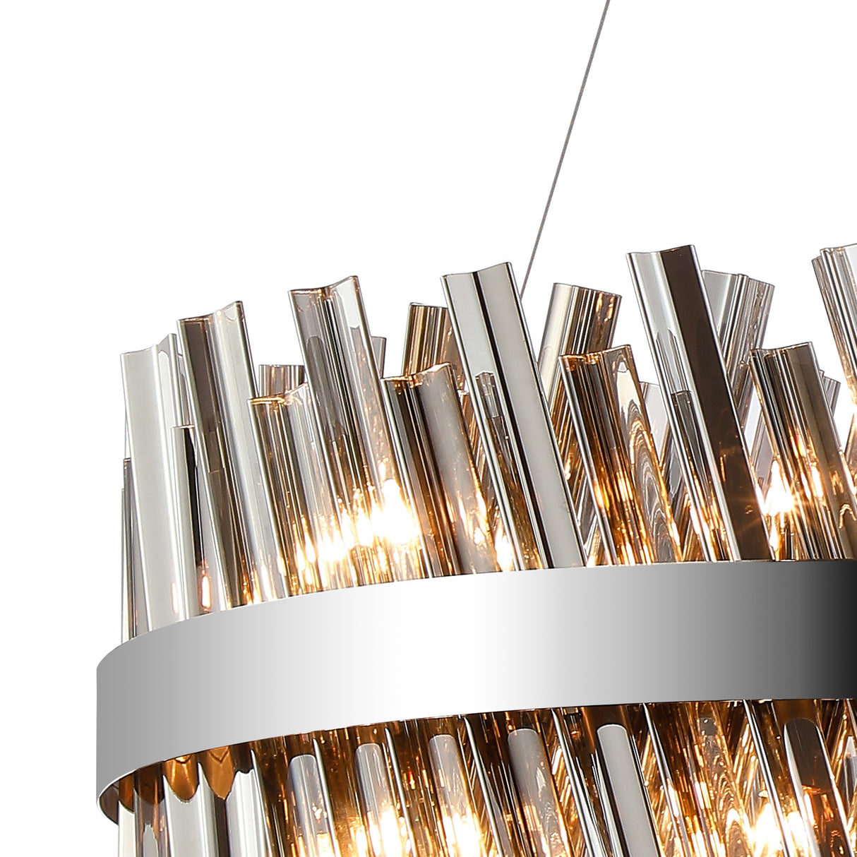 ORI0059PN_SM Orion 18 Light Ceiling Pendant Polished Nickel_Smoked