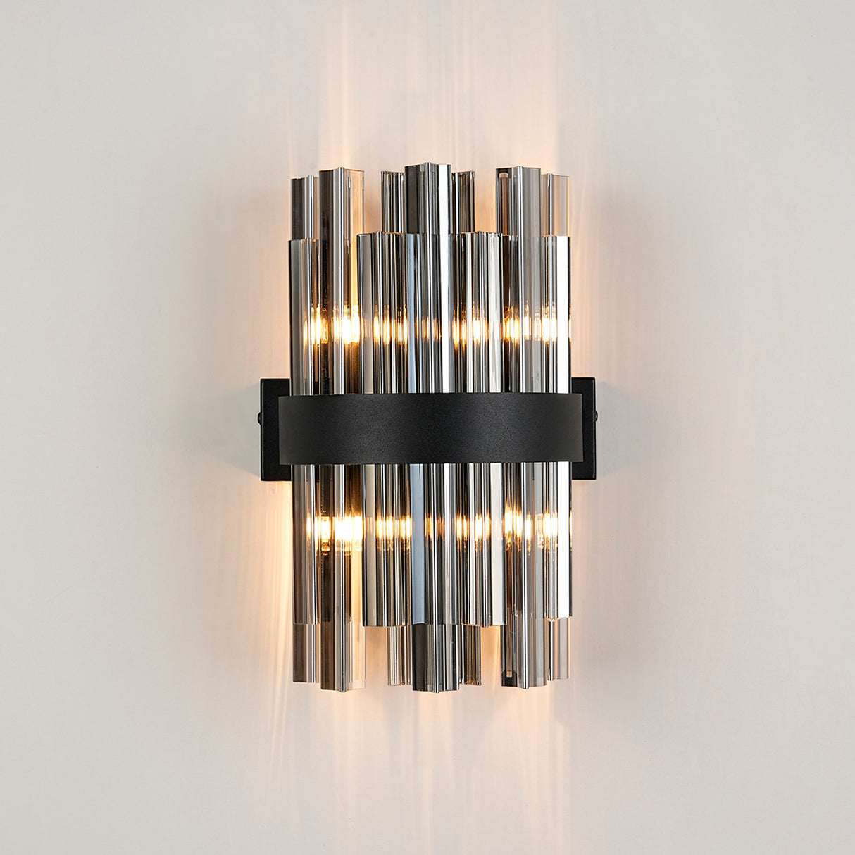 ORI0159BL_SM Orion 4 Light Wall Light Satin Black_Smoked