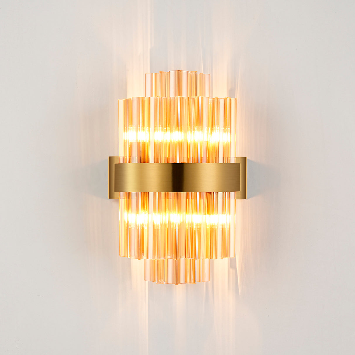 ORI0159BR_AM Orion 4 Light Wall Light Brass_Amber