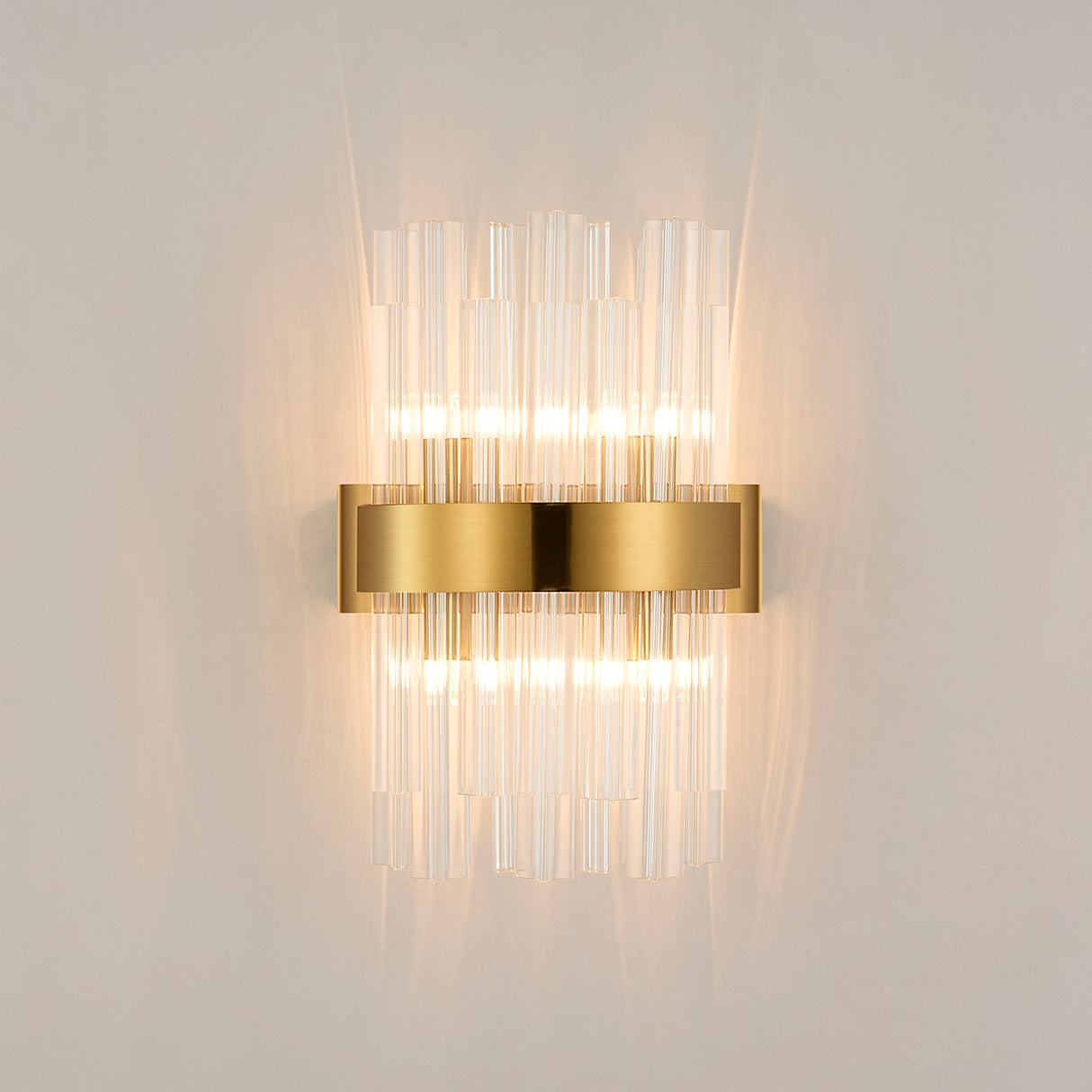 ORI0159BR_CL Orion 4 Light Wall Light Brass_Clear