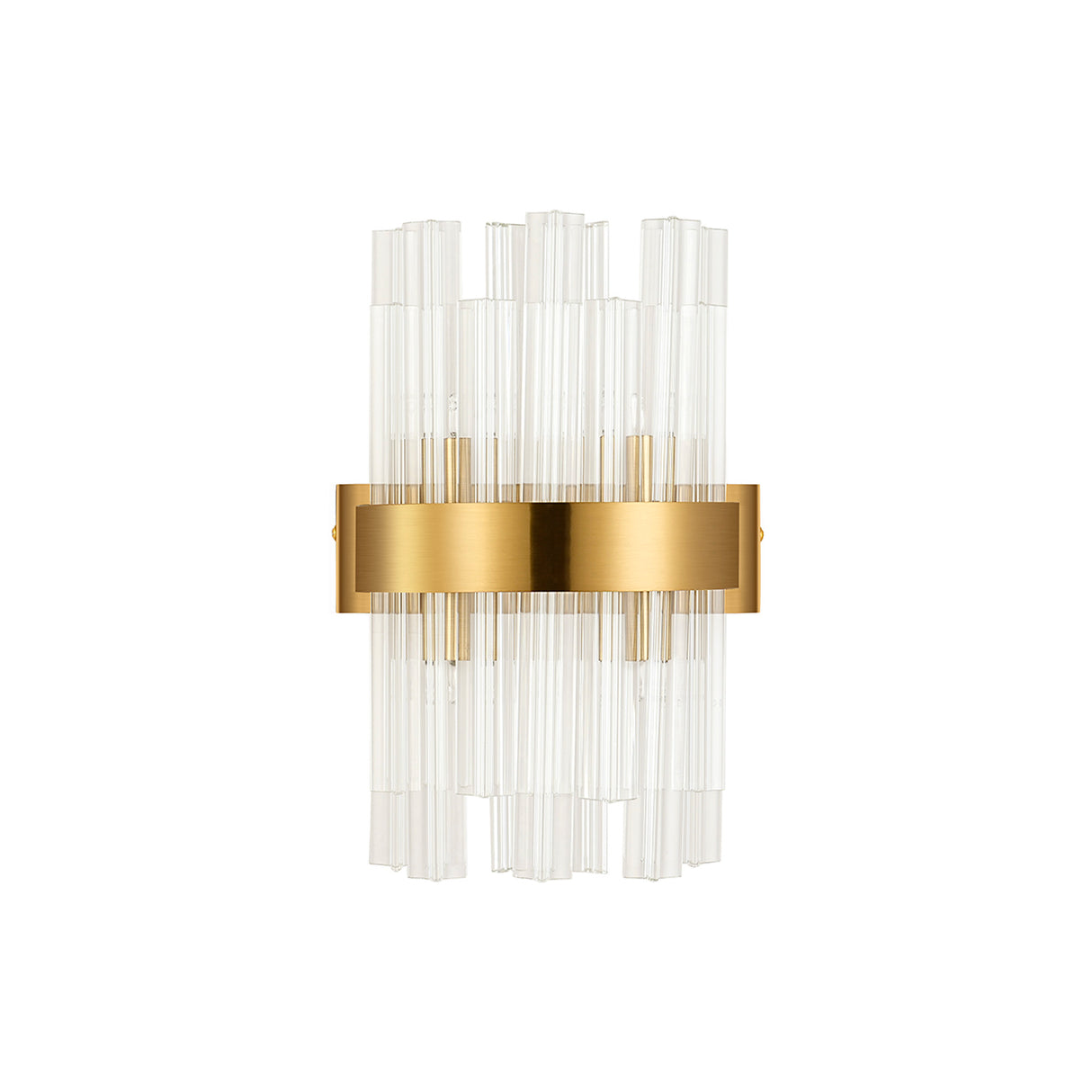 ORI0159BR_CL Orion 4 Light Wall Light Brass_Clear