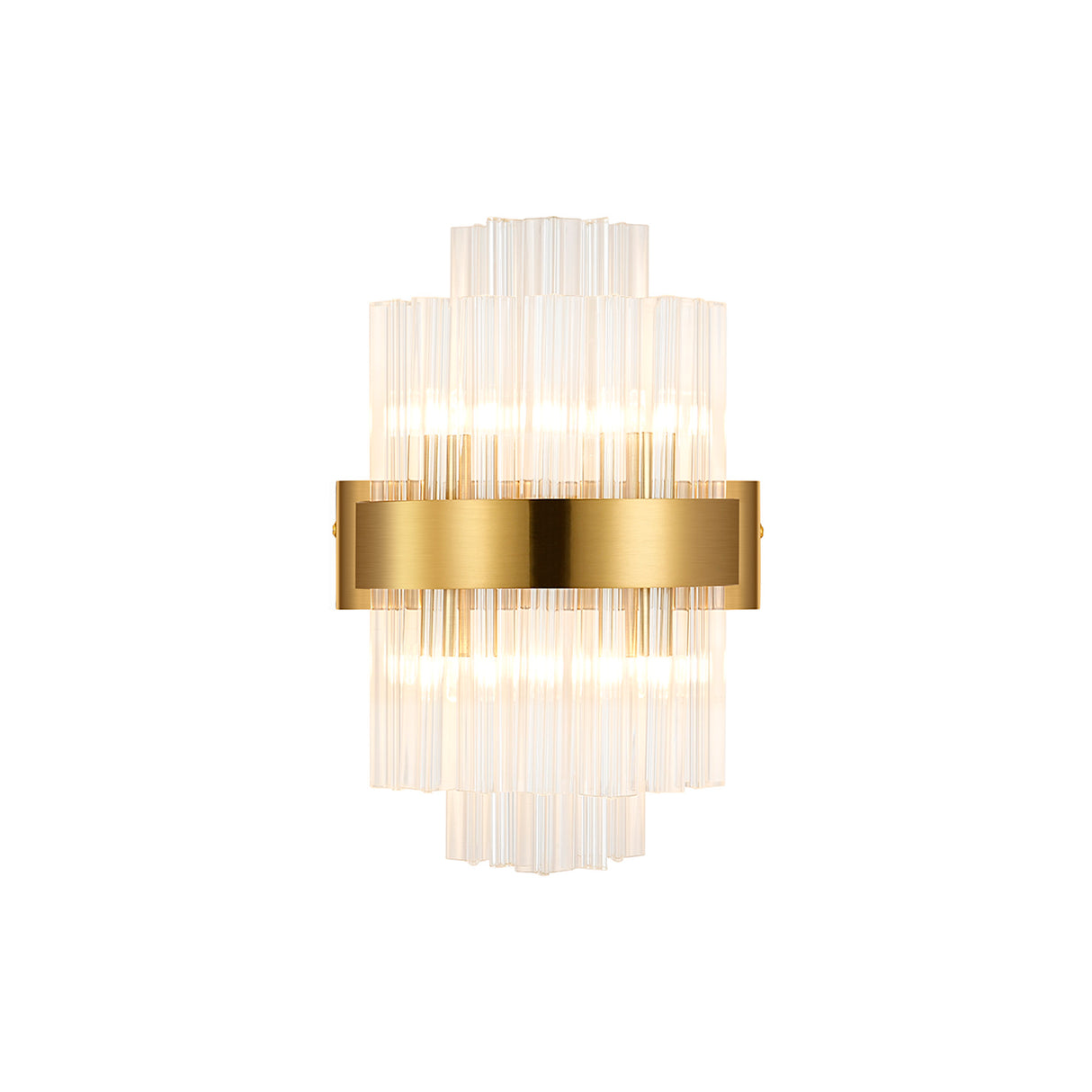 ORI0159BR_CL Orion 4 Light Wall Light Brass_Clear