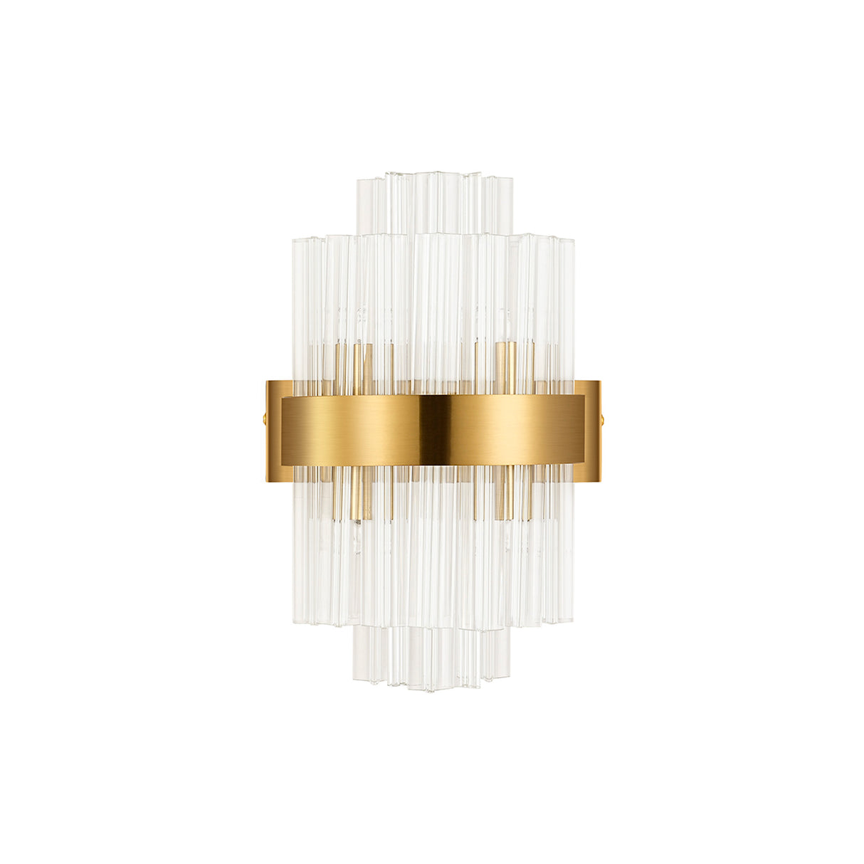 ORI0159BR_CL Orion 4 Light Wall Light Brass_Clear