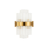 ORI0159BR_CL Orion 4 Light Wall Light Brass_Clear