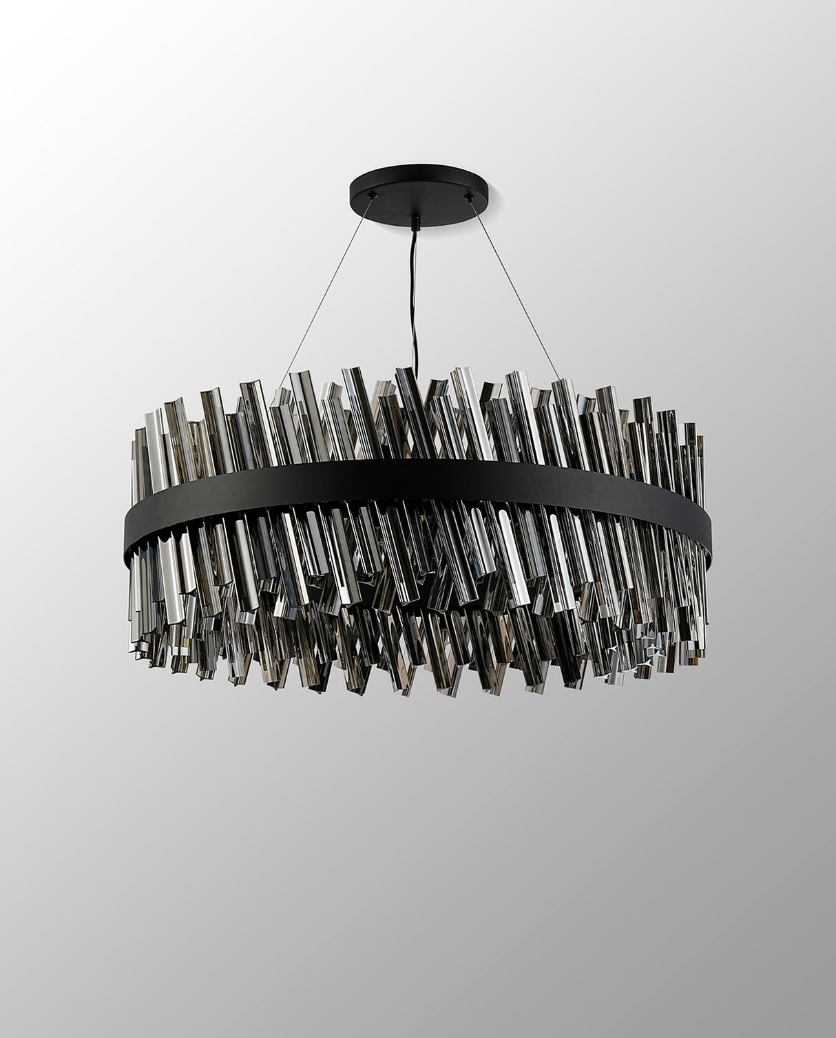 ORI2059BL_SM Orion 24 Light Ceiling Pendant Satin Black_Smoked