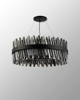 ORI2059BL_SM Orion 24 Light Ceiling Pendant Satin Black_Smoked