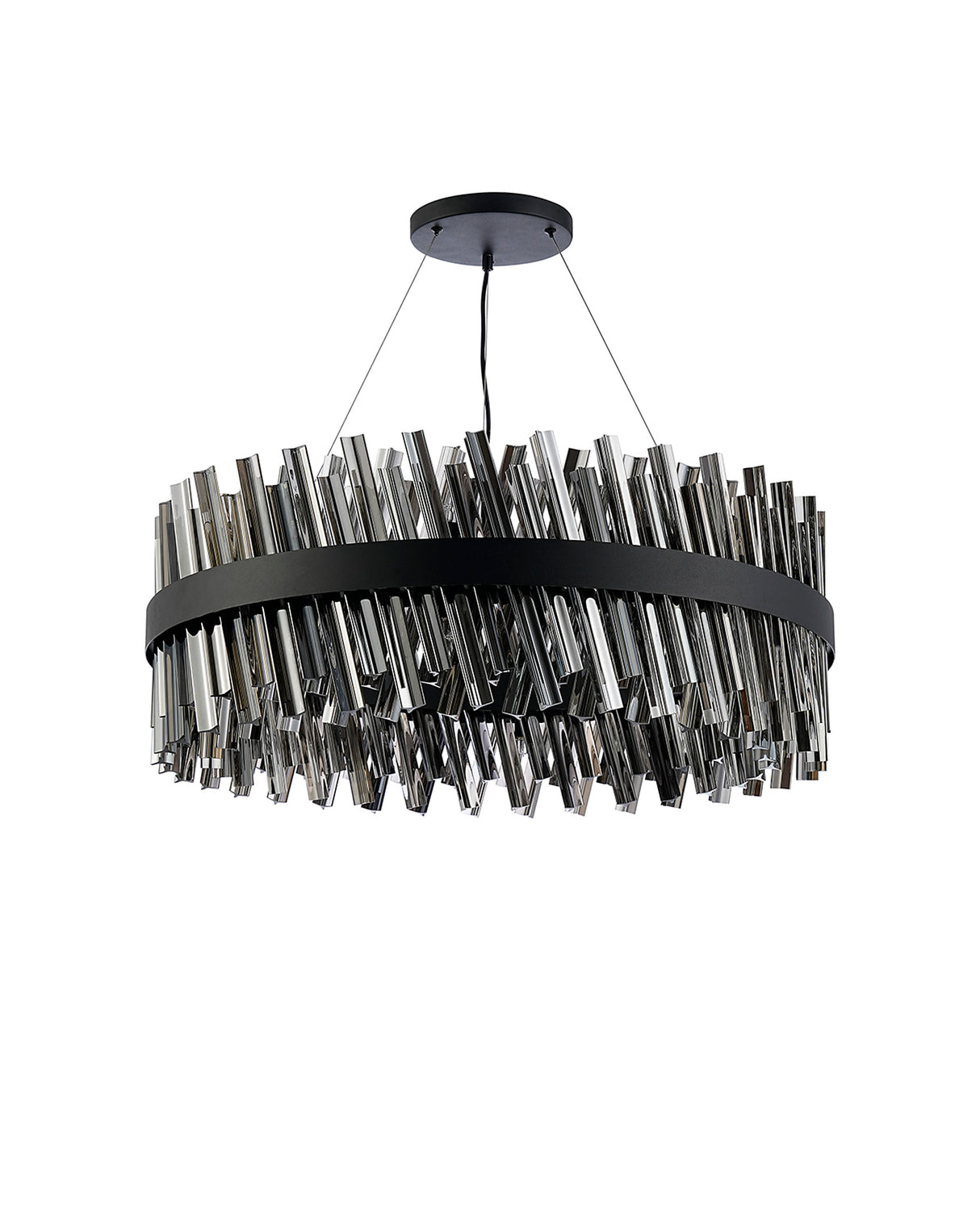 ORI2059BL_SM Orion 24 Light Ceiling Pendant Satin Black_Smoked