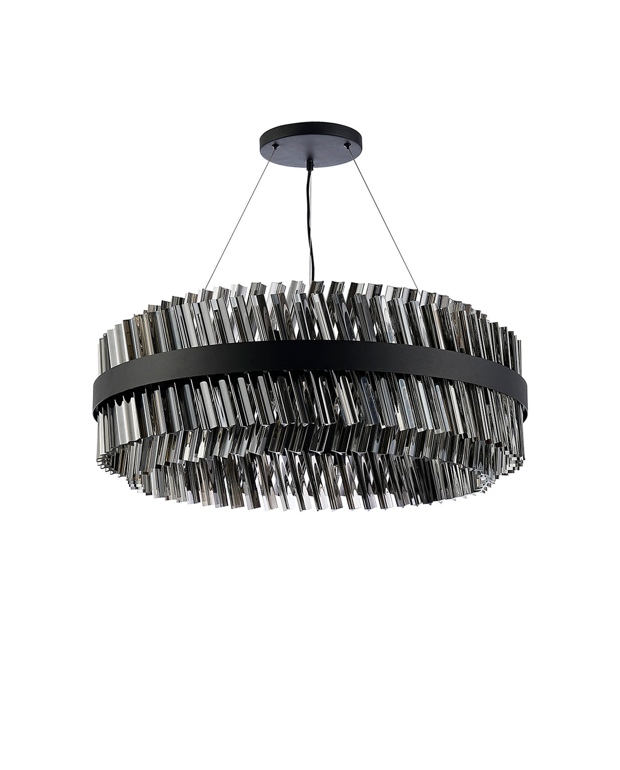 ORI2059BL_SM Orion 24 Light Ceiling Pendant Satin Black_Smoked