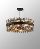 ORI2059BL_SM Orion 24 Light Ceiling Pendant Satin Black_Smoked