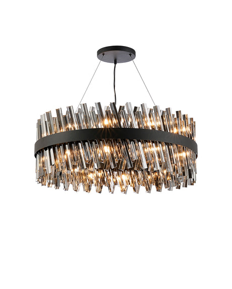 ORI2059BL_SM Orion 24 Light Ceiling Pendant Satin Black_Smoked